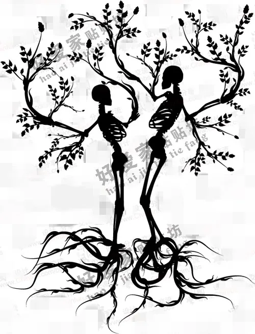 Free Shipping skull Halloween wall stickers wall decor wall decals home decoration