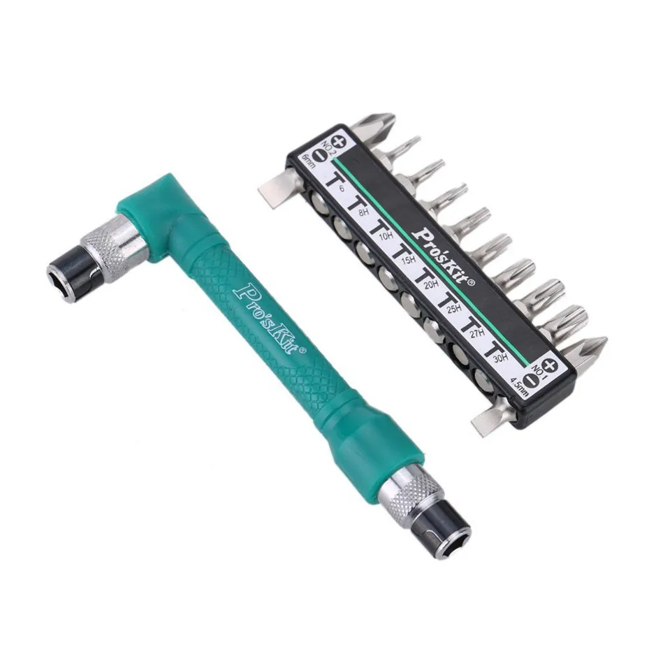 Proskit 1PK-212H 10 в 1 двойная головка L-образной формы двойной гаечный ключ Набор сменных