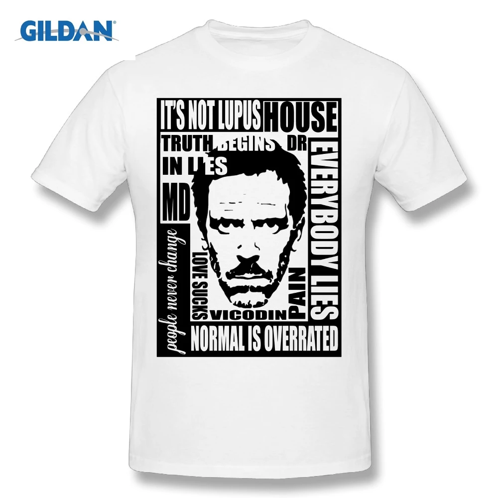 

Design T Shirt House MD Everybody Lies T-Shirt Dr House Funny Tee Shirts Men Slim Fit Tee Shirt Popular Youth Plus Size