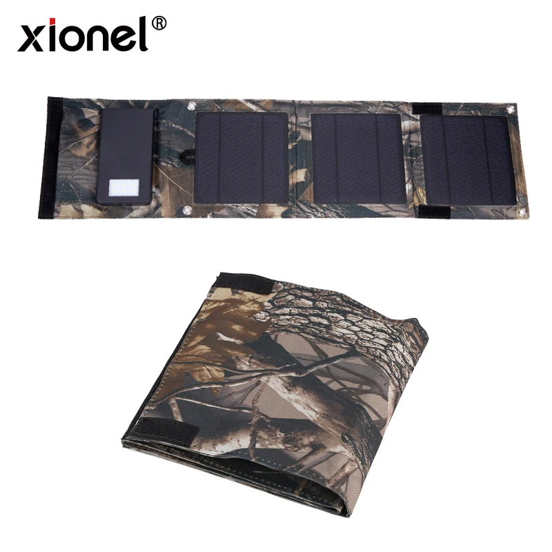 

Solar Charger,Xionel 8W 10000mAh Portable Solar Power Bank Dual USB Solar Battery Bank for cell phone,iPhone,Samsung,Android