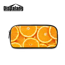 Сумка-карандаш с принтом фруктов и конфет для офиса, школьные принадлежности, женская сумка-косметичка для девочек, чехол для студентов, пенал для канцелярских принадлежностей