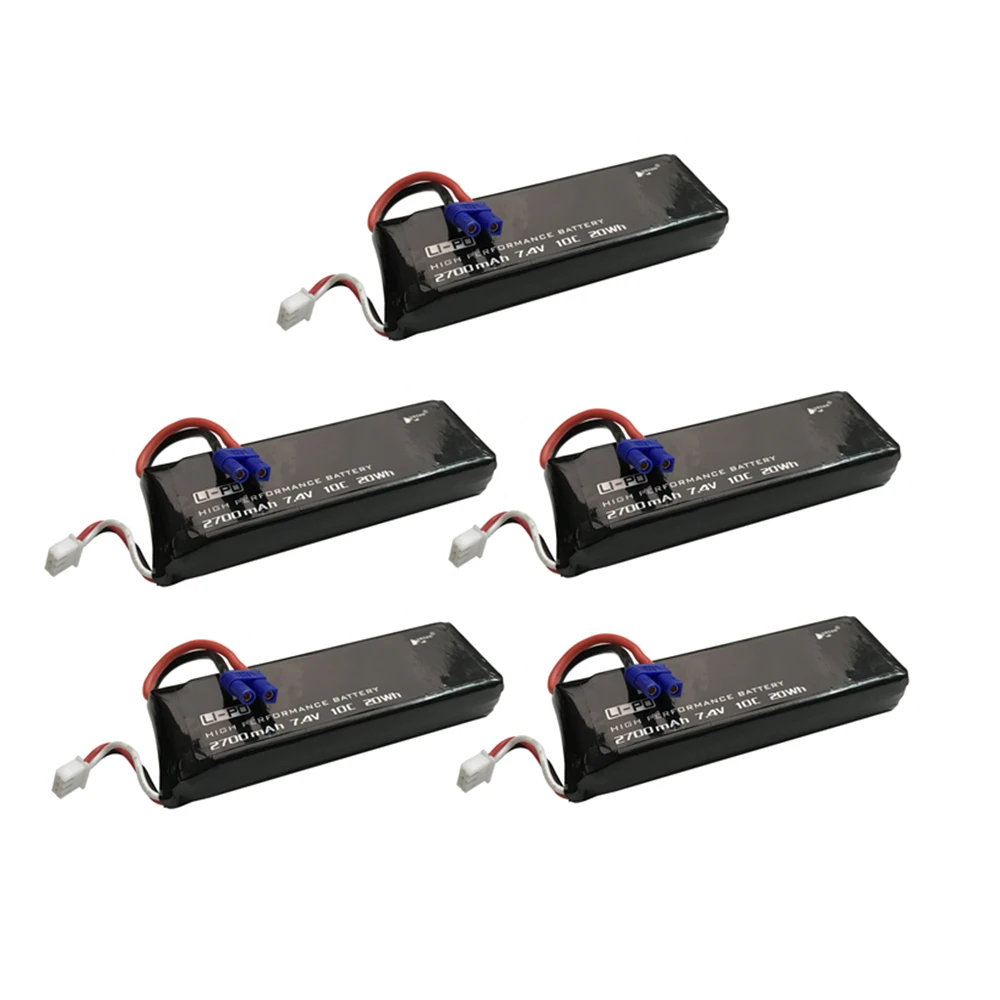 Hubsan H501S H501C H501A H501M 7 4 В 2700 мАч 10C аккумулятор 5 шт. в комплекте для квадрокоптера
