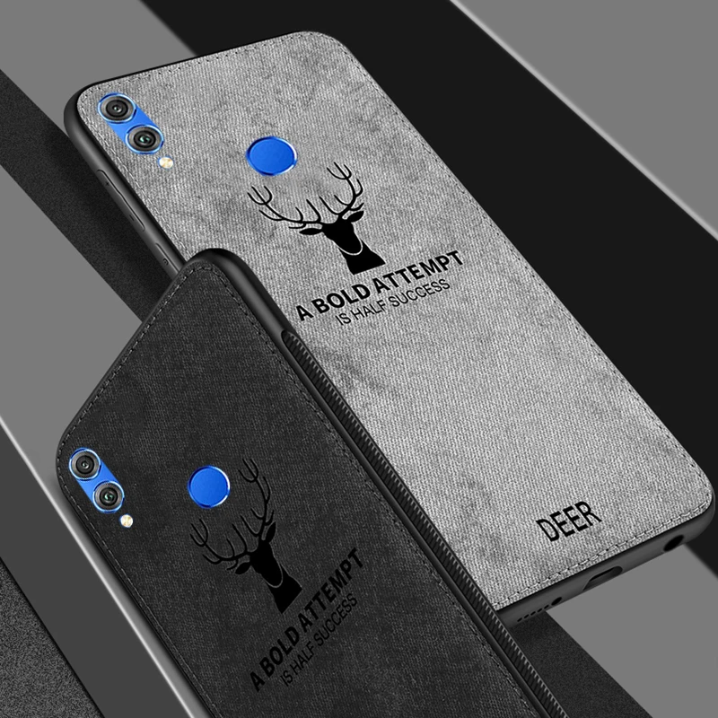 

Fabric phone shell on Honor 8A case for Huawei Honor 8X 8C 8X Max 8 Lite A8 C8 X8 8lite Honor8 deer soft tpu coque cloth cover