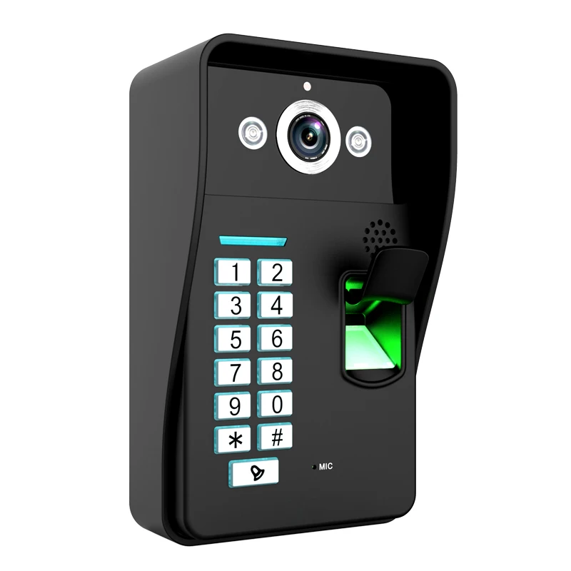 Wholesale Fingerprint Recognition WiFi Wireless Video Door Phone DoorBell Home Intercom System IR RFID Camera Free Shipping