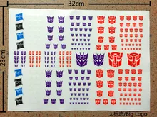 IN STOCK KO Autobot Decepticon Logo stickers Big or Snake