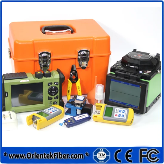 Ориентек SM OTDR + T40 Fusion Splicer w/волоконный Кливер Визуальный дефектоскоп 1 мВт