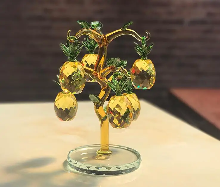 Подарок для ананас из кристаллов Lucky tree подарок коровьей кожи творческие