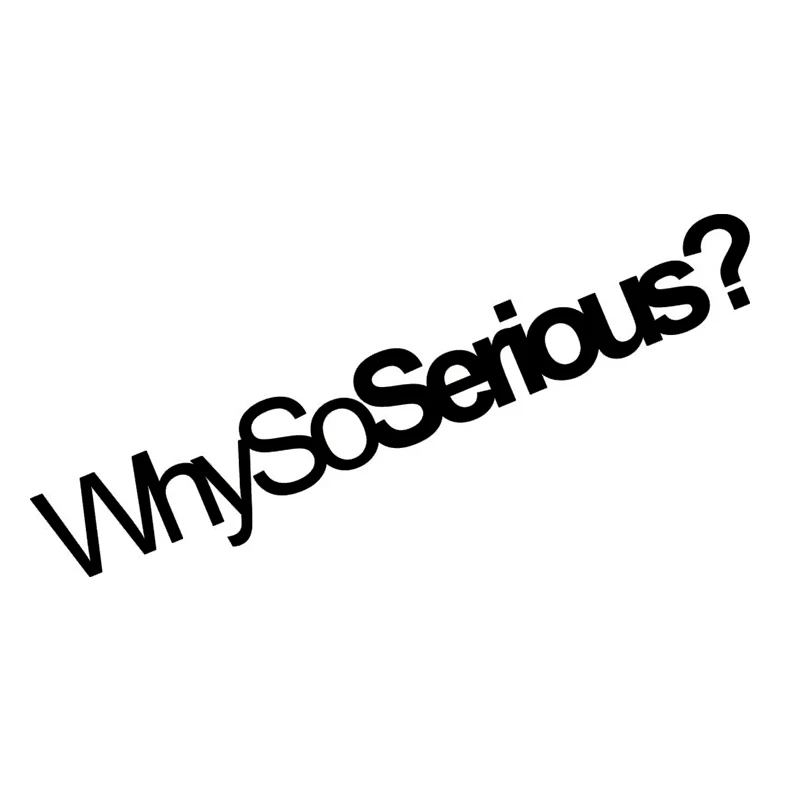 ExtraWhySoSeriousCarVinylStickerGraphicDecalWindscreenJdmVw