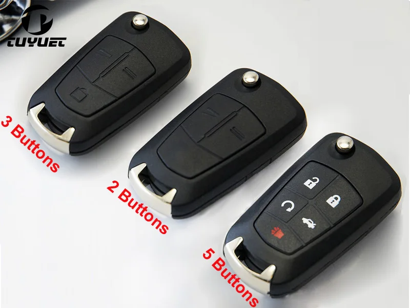 5PCS Car Key Blanks Case for Opel Astra A + Vectra Zafira Omega Flip Folding Remote Key Shell 2 /3 /5 Buttons 3 buttons folding flip remote car key shell for renault clio megane kangoo modus fob case blanks