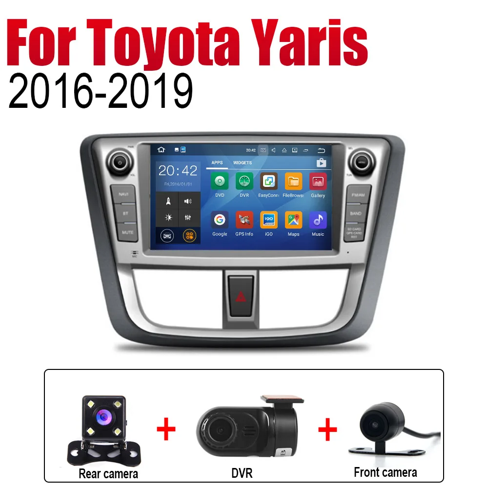 Автомагнитола ZaiXi 2 Din Android Автомобильный плеер для Toyota Yaris~ gps Навигация BT Wifi карта мультимедийная система стерео - Цвет: Extra Items