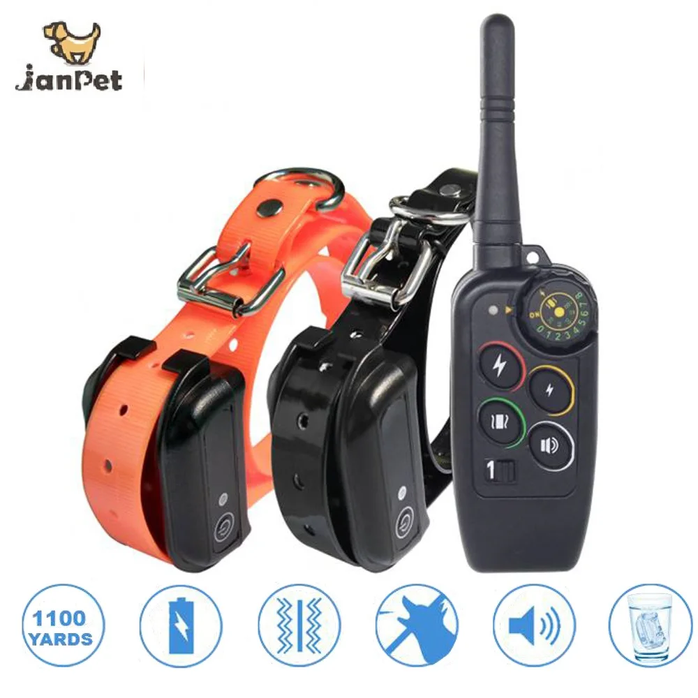 1000M Pet Dog Training Collar Rechargeable Waterproof Dog Electronic Shock Training Collar with LCD display