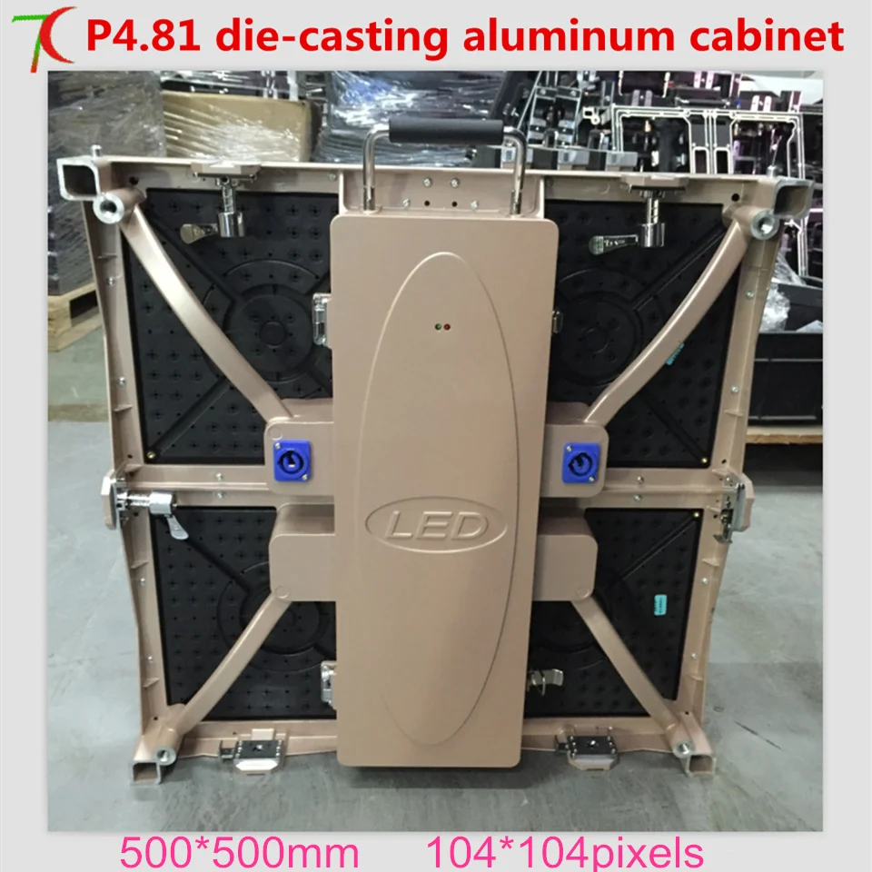 

Watch P4.81 die-casting aluminum cabinet full color display for rental business , SMD,13scan,43624dot/sqm
