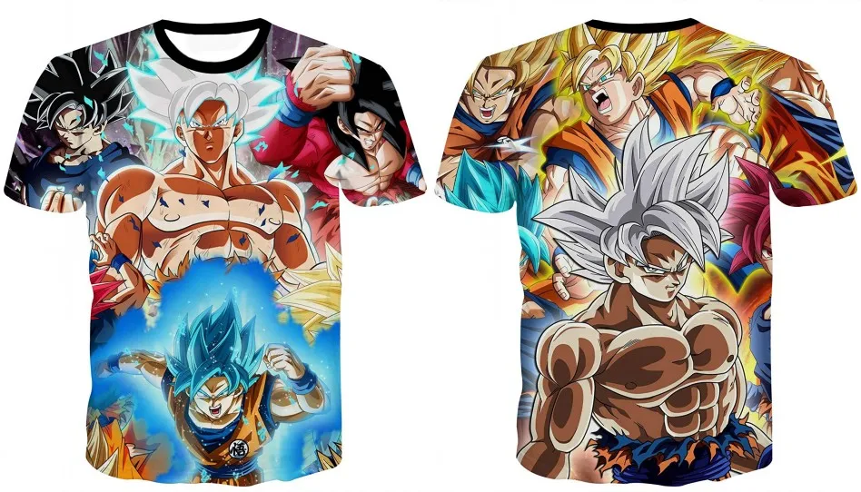 Dragon Ball - Badass Transformations of Different Characters Themed T-Shirts (25+ Designs)