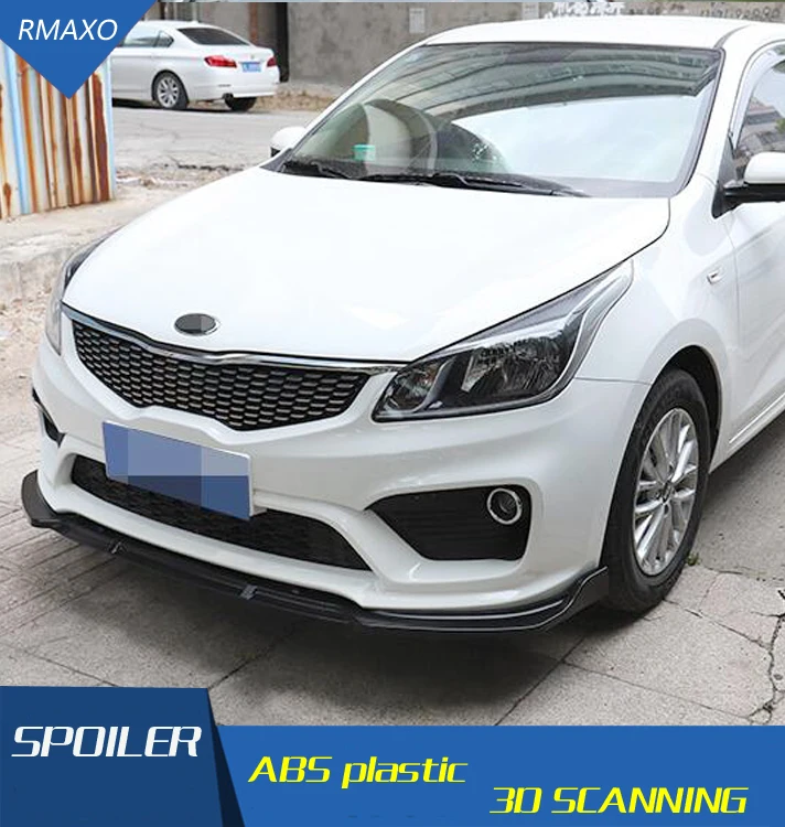 

For KIA K2 Body kit spoiler 2016-2018 For KIA RIO ABS Rear lip rear spoiler front Bumper Diffuser Bumpers Protector
