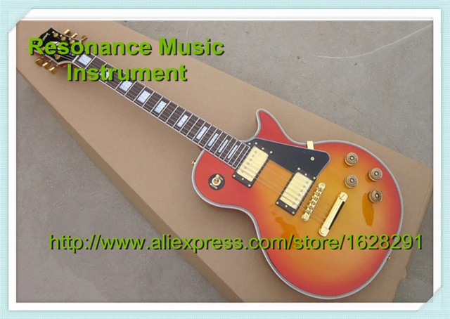 Best price at $255 Cheap Custom Shop Classic LP Custom Electric Guitar Cherry Sunburst Made in China Guitar Factory