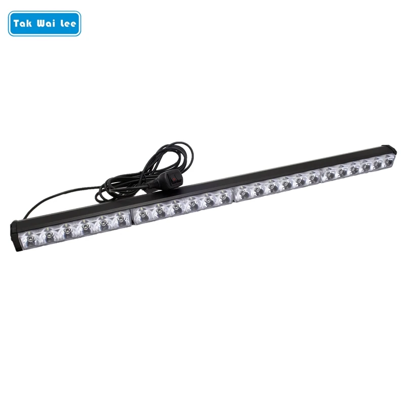

Tak Wai Lee 1Pcs 4X6 Chip LED Strobe Warning Car Light Bar 72W 13 Modes Flash Styling Spot Beam Waterproof Emergency Fog Lamp