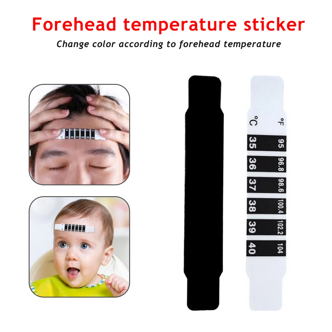 Fever Baby Child Kid Adult Test Temperature Safe Non Toxic 10 Pcs