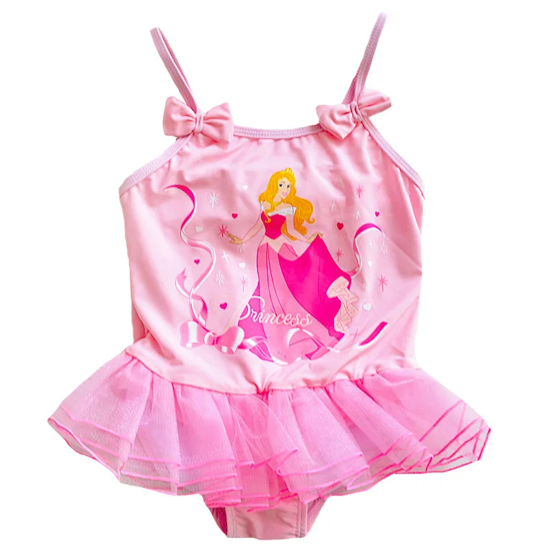 Swan Ballet Summer Baby Girls Swimwear Cartoon 2018 One Piece Swimsuit