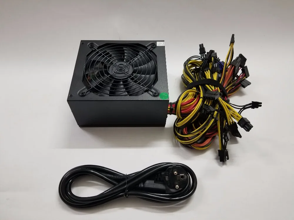 ETH miners источник питания 1600W 12V 125A выход. Включая 26 PCES 4Pin 4+ 4pin 6+ 2Pin 24Pin SATA разъемы от YUNHUI