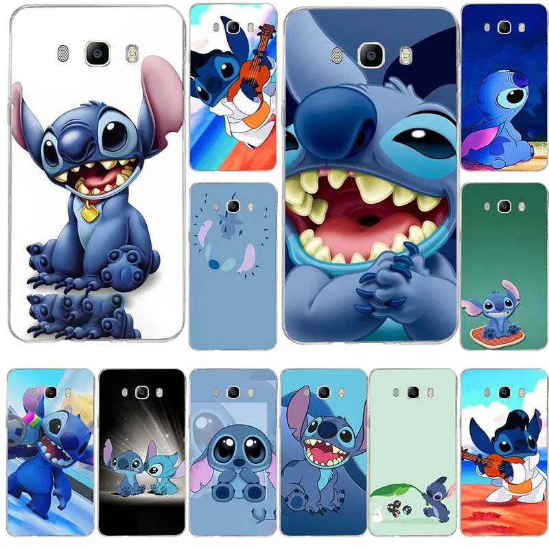 

Hot Cute Stitch Emoji Soft TPU Silicone Mobile Phone Bag Cases For Samsung Galaxy A3 A5 A7 J5 J7 J3 2017 J1 J2 2016 Coque Shell
