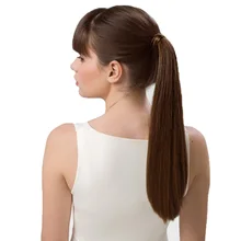 YONNA не Реми волосы 18-22 дюймов 100 г прямые Конские хвосты для наращивания длинные волосы всех цветов