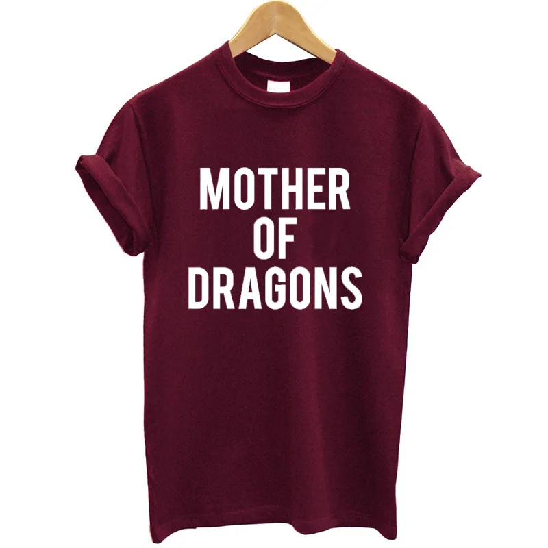 100% Cotton T-shirt Fashion Summer Tops Letter Print Mother of Dragons Funny T Shirt Women O-Neck Short Sleeve T-Shirt Loose Tee HTB1nB07xhSYBuNjSsphq6zGvVXa6 - 100% Cotton T-shirt Fashion Summer Tops Letter Print Mother of Dragons Funny T Shirt Women O-Neck Short Sleeve T-Shirt Loose Tee