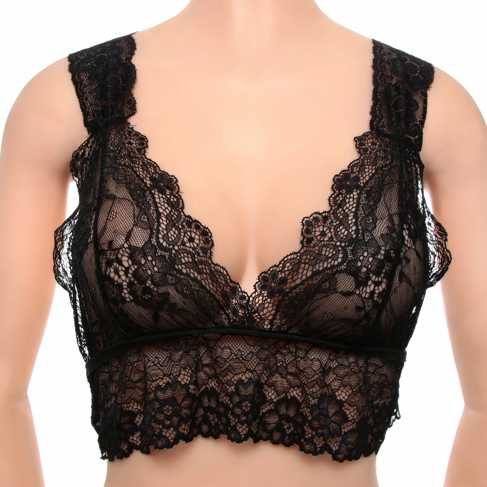 

1PC 2019 Summer Sexy Women Fashion Wrapped Chest Corset Lace Push Up Vest Bra Tops Lingerie Underwear Lace Vest
