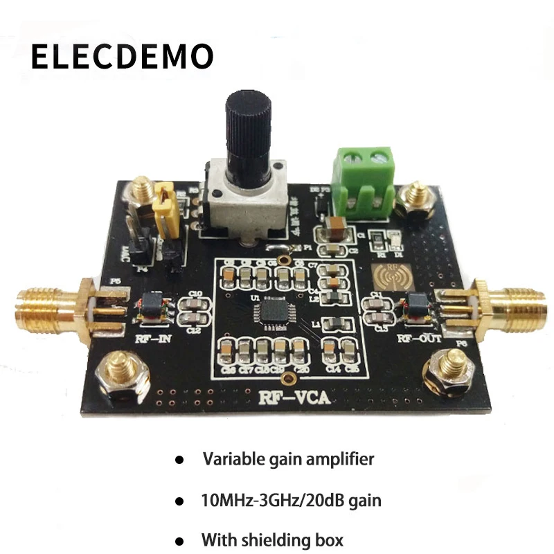 ADL5330 Module Wideband Voltage Variable Gain Amplifier Module 20dB Gain High Linear Output Power Function demo Board