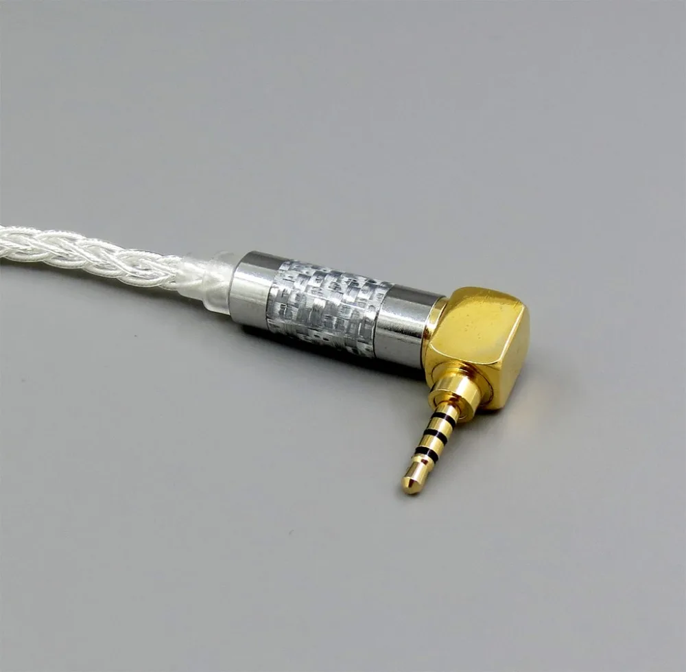 LN006276 L 2,5mm 8 ядер сбалансированный посеребренный наушники кабель для Sennheiser HD580 HD600 HD650 HD430 HD660S