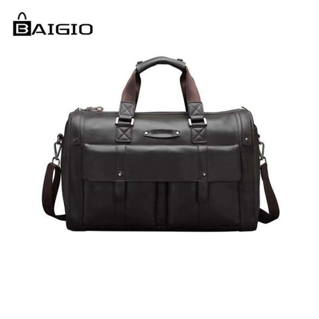 Baigio Men Bag Split Leather Travel Retro Brown Overnight Duffle Baigio Men Bag Split Leather Travel Retro Brown Overnight Duffle Bags Best Designer Hand