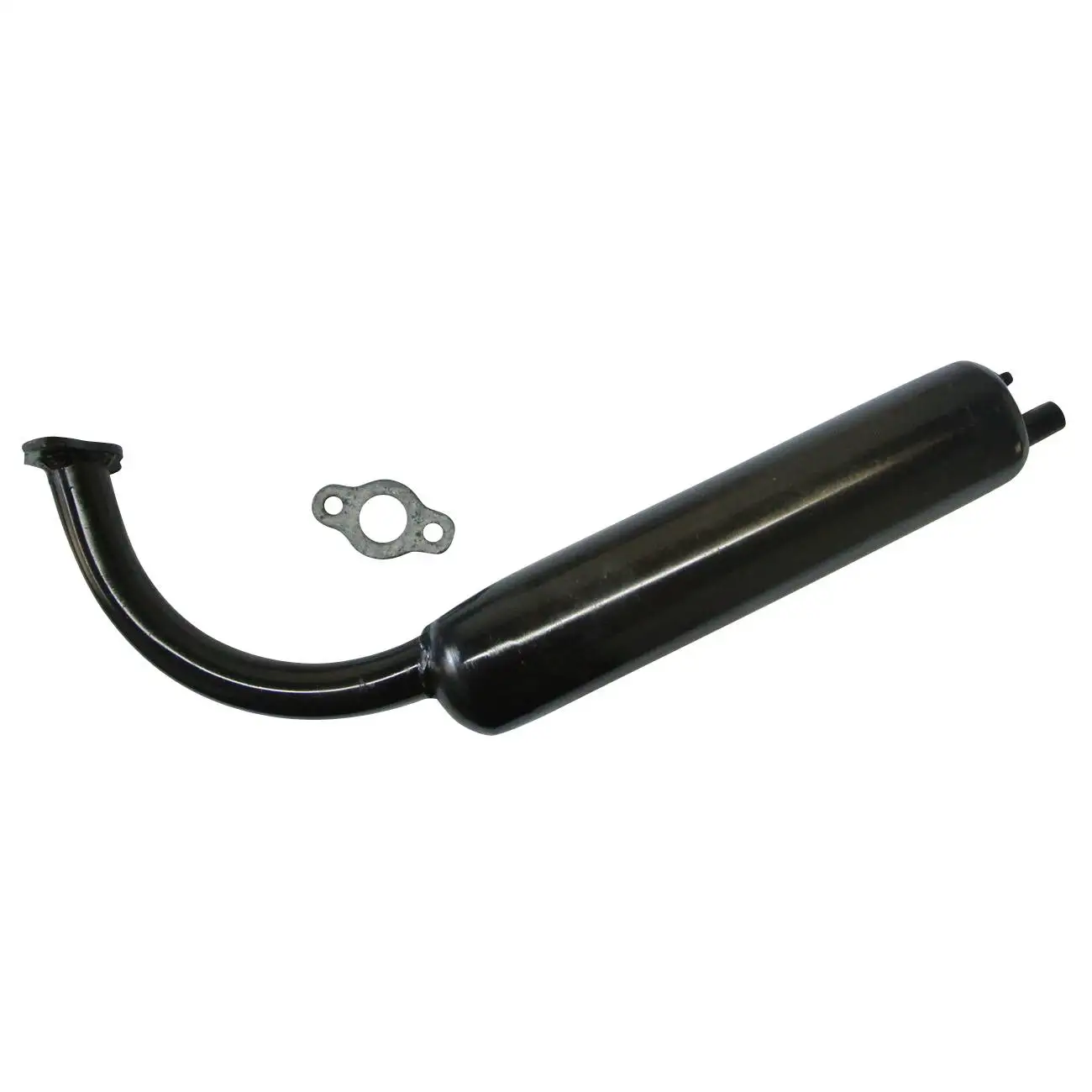 

Black Stock Muffler Exhaust Chrome Fits 80cc 66cc 49cc Motorized Bicycle