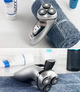 

Flyco professional Men's Large Power 3D Intelligent Floating Head Rechargeable Electric Shaver Barbeador Rasoir Electrique FS358