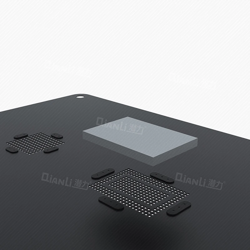 3D силовой логический модуль реболлинга трафарет квадратное отверстие черная посадка жестяная стальная сетка для iPhone 5S 6 6S 7 8 herramientas