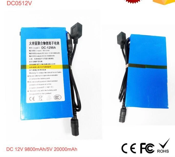 batería de iones de recargable, cargador de batería de litio para luz LED de 9800mah/5v y 20000mah, 12V, OEM personalizado|battery charger|batteries battery battery - AliExpress