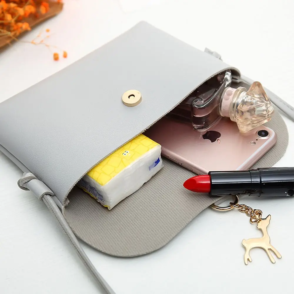 

Women Handbags Vintage Small Deer Pendant Leather Messenger Shoulder Bag Purse High Quality Breathable 4 Colors