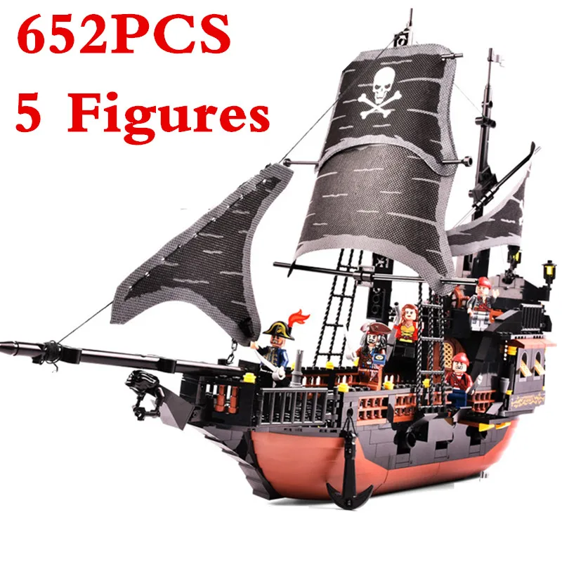 

sermoido Pirates Ship Bricks Black Pearl Building Blocks Sets Compatible With Legoings Christmas Gifts Toys For Children