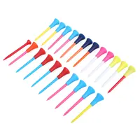 Sports 50pcs Topped Rubber Golf Tees Driving Range Mat Tees Holders For Balls