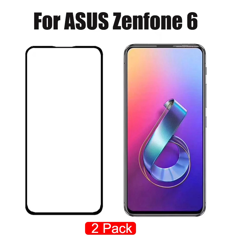 

For Asus Zenfone 6 ZS630KL Glass Screen Protector Full Cover Armor Tempered Glass For Asus Zenfone 6z 2019 Protective Film