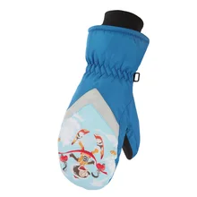 Детские лыжные перчатки, зимние теплые водонепроницаемые ветрозащитные прекрасные перчатки для занятий спортом на открытом воздухе, верховой езды, сноубординга, катания на лыжах, детские перчатки