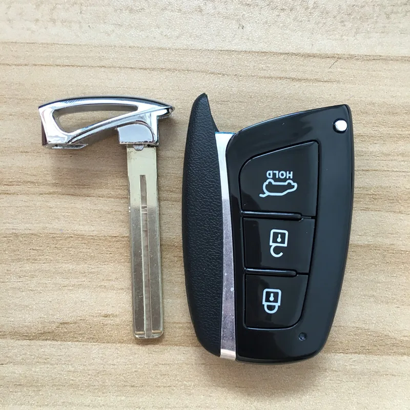 Free Shipping Newest 3 Buttons Smart FOB Key 433mhz ID46 Keyless Uncut Blank Fit For HYUNDAI Santa Fe IX45 | Автомобили и