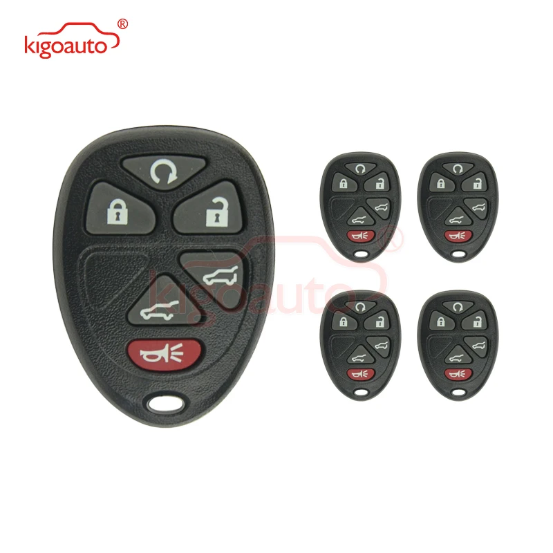 Дистанционный ключ-брелок от машины чехол kigoauto 5 шт. 6 кнопок OUC60270 OUC60221 для GMC Yukon 2008