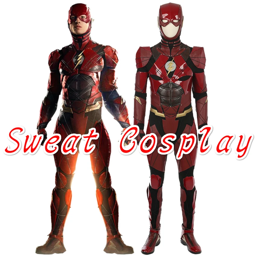 Hohe Qualitat Justice League Cosplay Red Leder Anzug Superheld Halloween Kostume Fur Erwachsene Overall Kostum Cosplay Costume Costumes For Adultshalloween Costume Aliexpress