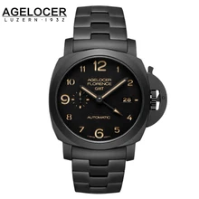 New Agelocer Fashion Top Brand Watch Male Army Wrist Watches Carbon Ceramic Bracelet Men’s Mechanical Watch relogio masculino