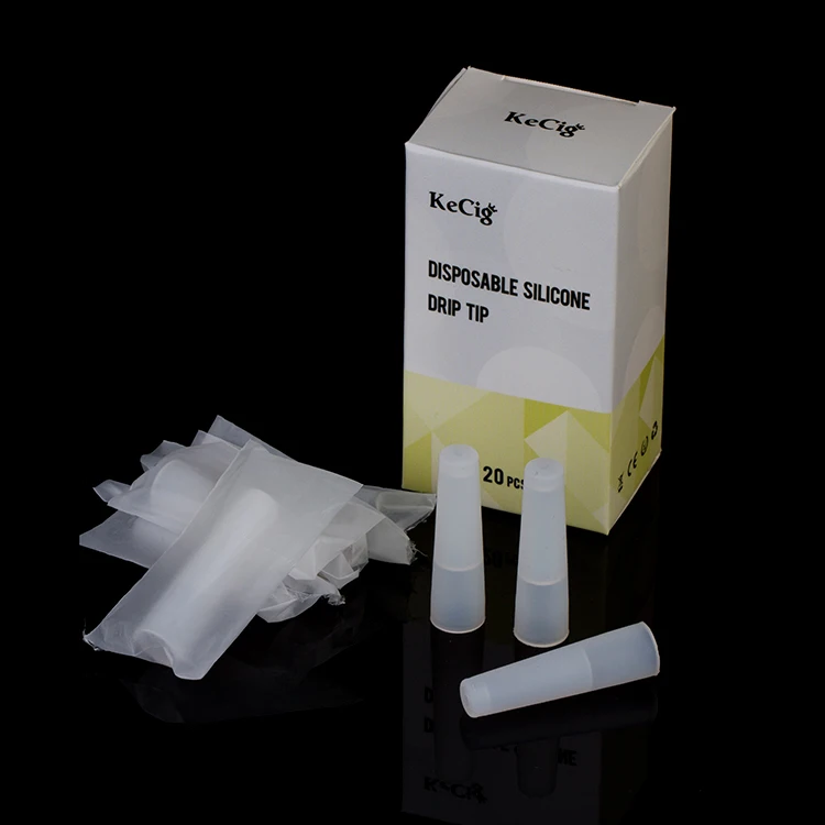 

20pcs/lot Disposable 510 silicone drip tip gel test clear electronic cigarette mouthpiece for 510 rda atomizer ecig accessory