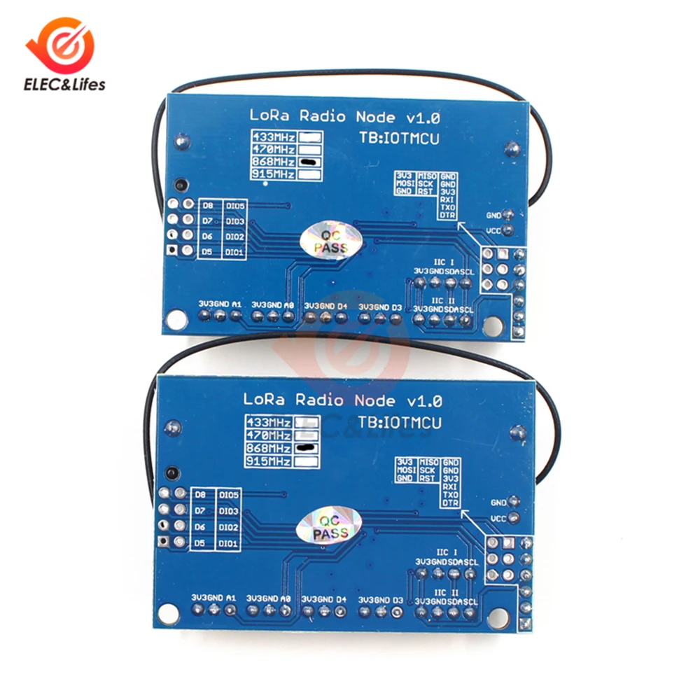 868 МГц LoRa RFM95 SX1276 радиоузел V1.0 IOT Lora модуль на основе RFM95 радиомодуль IPEX антенна для Arduino ATmega328P Pro Mini