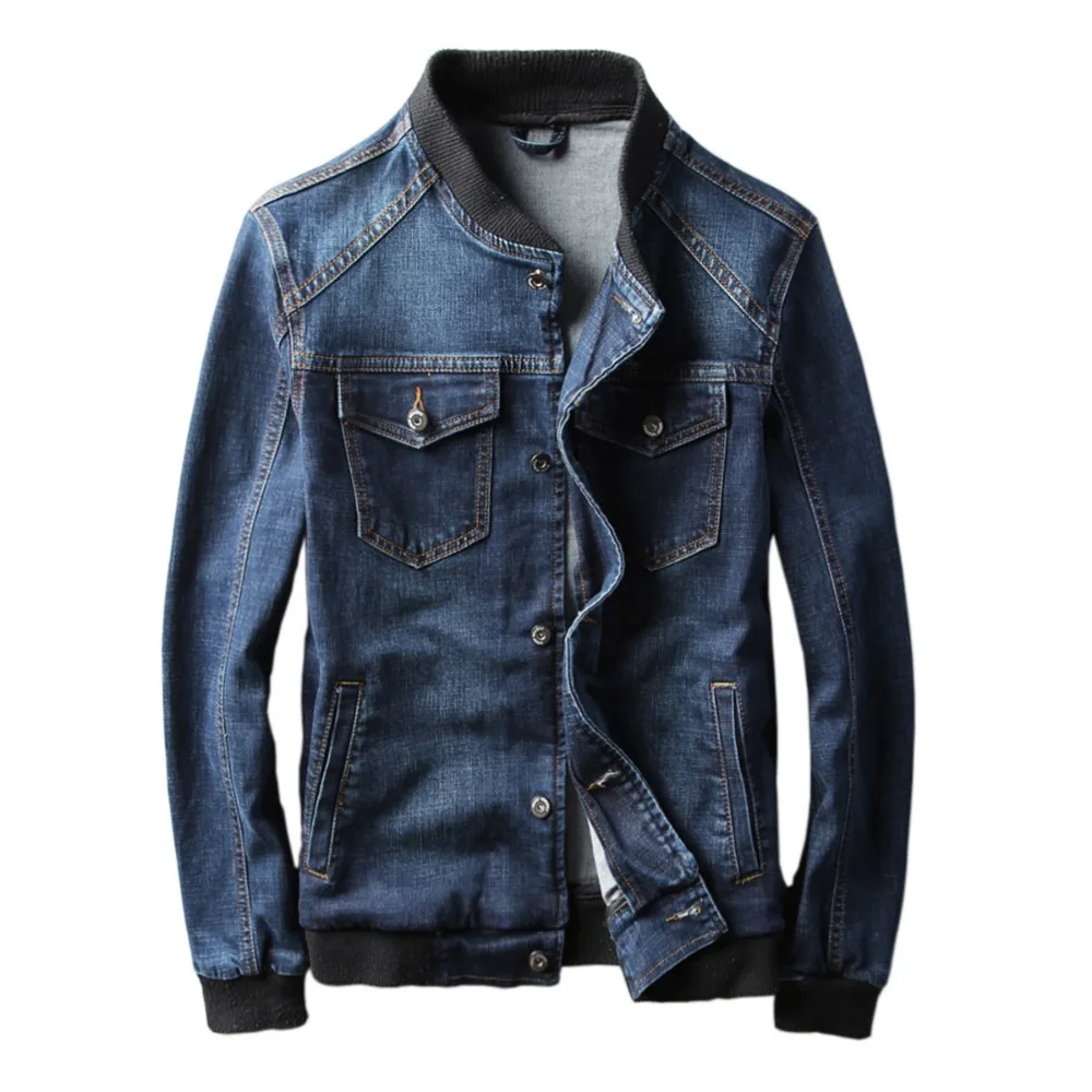 

Spring Autumn Jacket Denim Mens Casual Fashion Man Bomber Baseball Jackets Men Fashion Jacket Jean Jacket Man