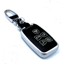Genuíno Saco de Couro Caso Chave Do Carro Para Land Rover RANGE ROVER SPORT Evoque Freelander 2 DISCOVERY 4 Chave Da Cadeia de Cobre