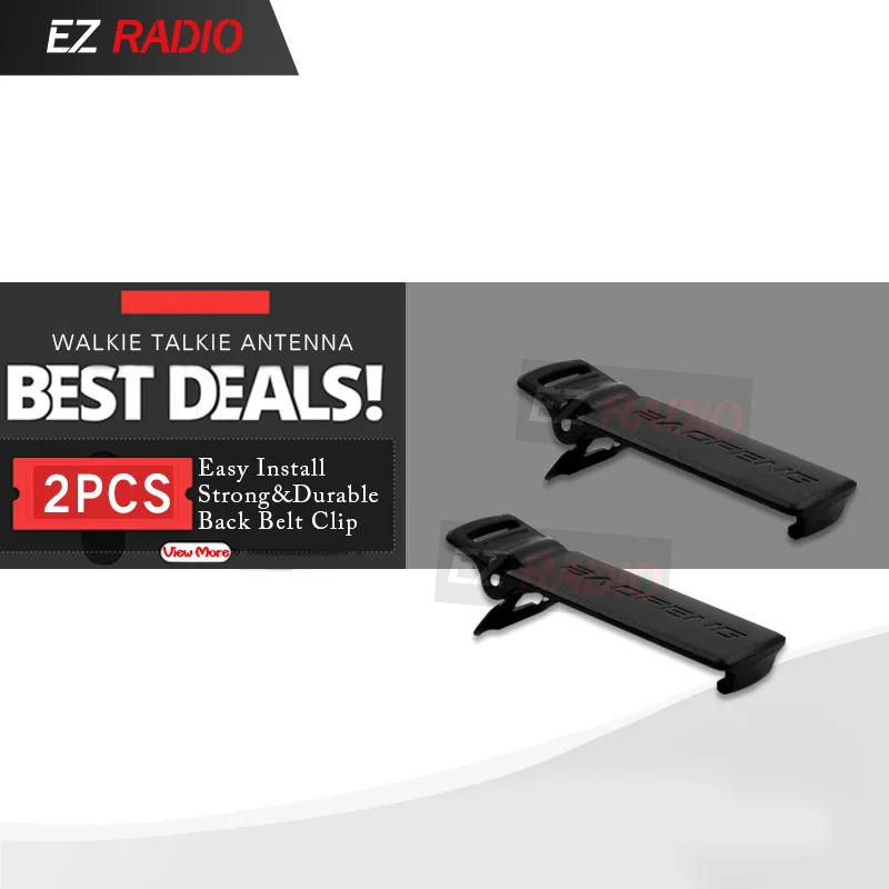 Baofeng Accessories 2 PCS Walkie Talkie Back Belt Clip for Baofeng UV