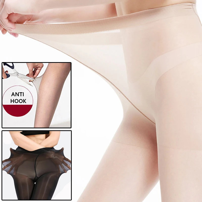 

HOT 1Pair Women Sexy Silk Stockings Comfortable Pantyhose Upgraded Super Elastic 30D Anti-hook Skinny Pantyhose