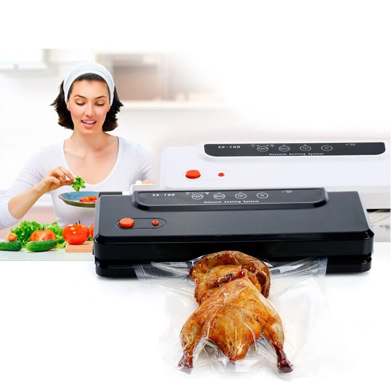 

Multi-function Vacuum sealer machine 220v for packing food saver packaging bag sealing household included 10pcs free bags